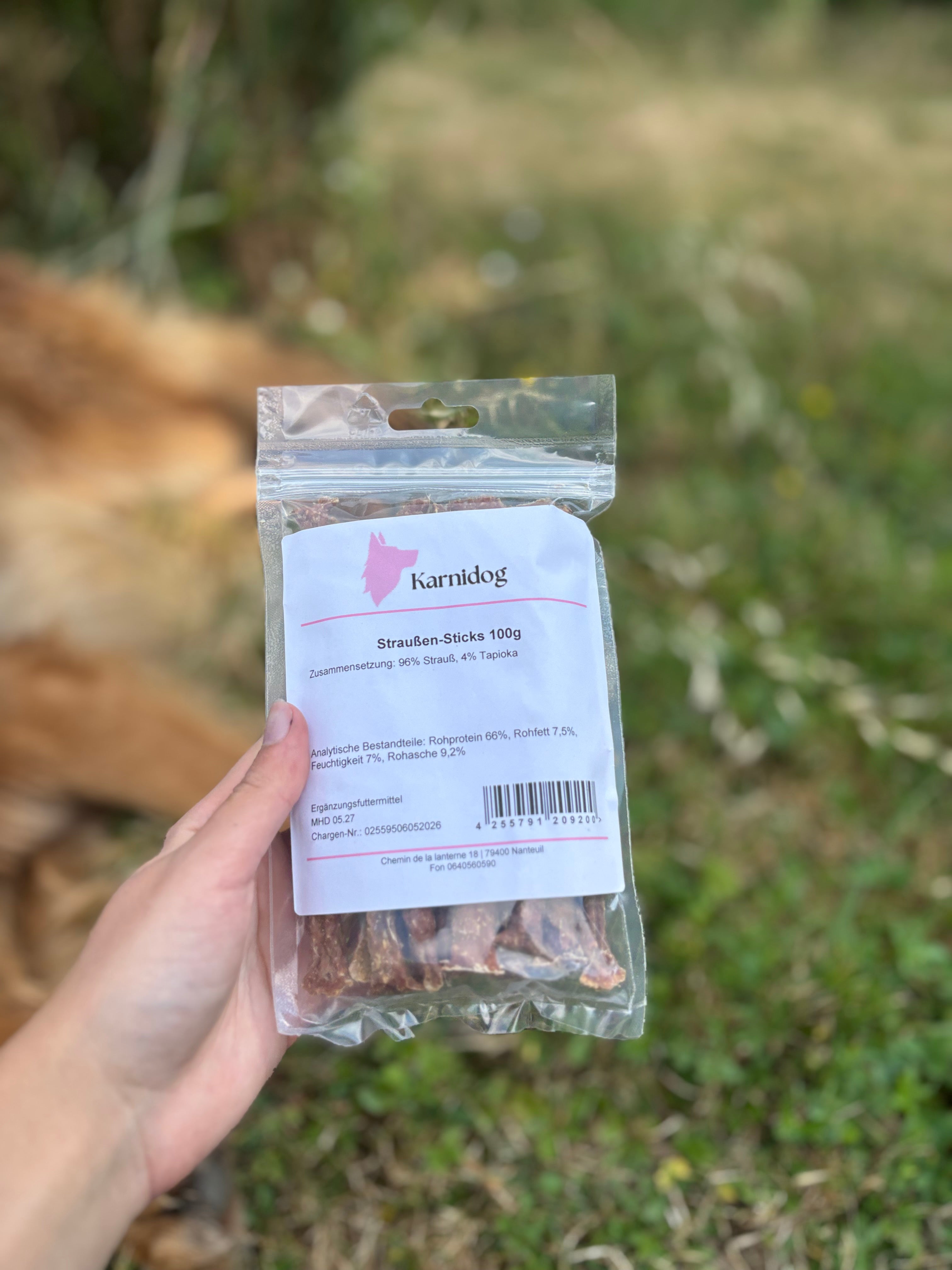 Sticks d’autruche (100g - 15 pièces)