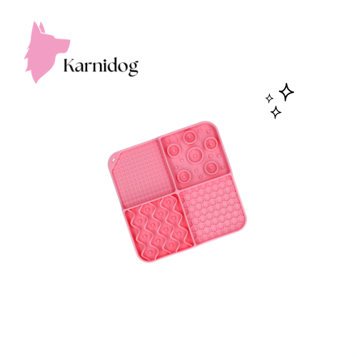 Tapis de léchage rose