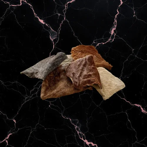 Plaque de peau de cheval avec poils XL